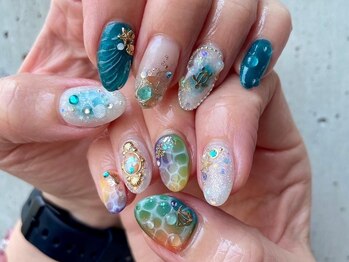 トータルビューティーステラ(TOTAL BEAUTY STELLA)の写真/ニュアンス・マグネット・ワンカラー等ネイルサンプル多数！丁寧なネイルケア、カルジェルバイオジェル使用