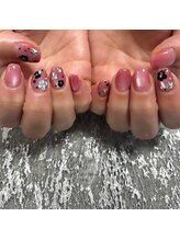 エムスタイル(Mstyle)/《ハンド》ホロフラワーネイル