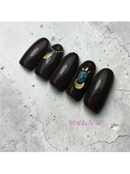 ユウネイル(YOU由NAIL)/大人エスニック×深みブラウン