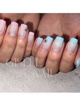 ジゼルネイル(Gisele Nail)/ユニコーンマグ×グラデーション