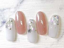 雪の結晶ネイル