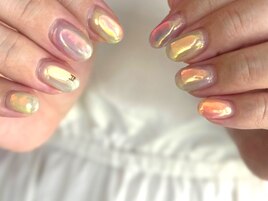 氷オーロラニュアンスネイル