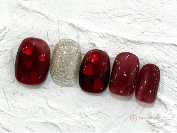 ネイルメゾン 池袋店(NAIL MAISON)/うるうるハートホロ¥10550