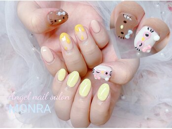 エンジェルネイルサロン(Angel nail salon)/ぷっくり&キティーちゃん+500円