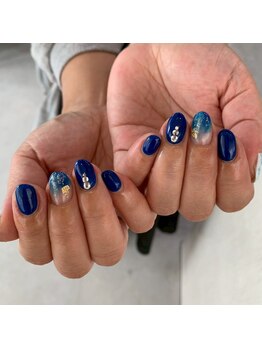 ビー 高槻(be)/花火ネイル/埋め尽くしネイル