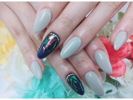 【小山】オーロラフィルムネイル