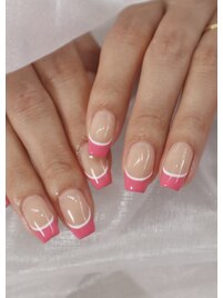 ビビッドカラー×フレンチ