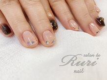 サロンドルリネイル(salon de Ruri nail)/◎クリアデザイン×シェル