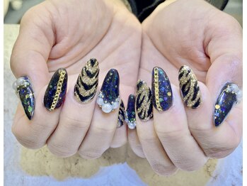 ネイルサロン ジェイ(Nail Salon J)/ゼブラヒョ柄ネイル