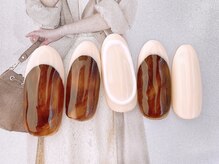 ネイルサロンフォーユー(for u)/べっこうフレンチ　¥7980