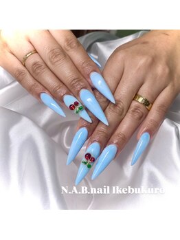 エヌエービー(N.A.B.)/パステルブルーネイル