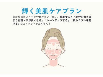 サロンアメリ 高松丸亀町店(Salon Ameri)/香川　顔脱毛　毛穴　