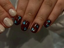 ファンクションネイルズ 表参道 原宿(FUNCTION NAILS)/秋ネイル　ホロフラワー