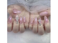 ルビーネイル93(RuByNail93)の雰囲気（チップ長さだしマグネット）
