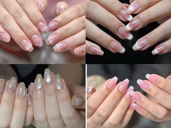 ラベンダービューティー(Lavender Beauty)の写真/ちゅるんシンプル人気で叶える指先綺麗！ワンホン、可愛い韓国風、当下流行デザインも◎ ファルイン施術