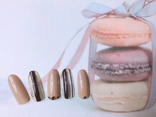 ネイルサロン&スクール ジーナ(GINA)/ブラウン大人ネイル