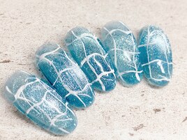 マグネット 海 夏ネイル