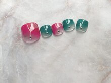 ミーム(meme)/グラデーションフットネイル