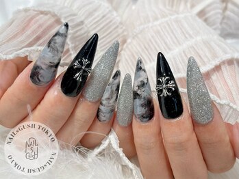 ネイルズガッシュトウキョウ 横浜西口店(NAILsGUSH TOKYO)/スカルプ/強め/フラッシュネイル