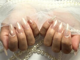 マグネット/ホワイトネイル