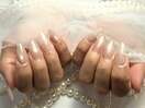 マグネット/ホワイトネイル