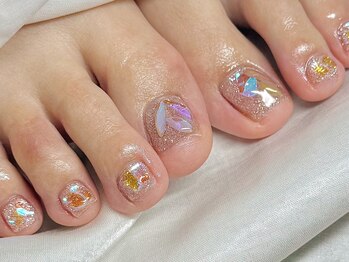 ルナ(LuNa)/フットネイル/グリッター/ラメ