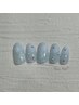 【1,2月限定】淡い水色にときめく♪スノージュエリーネイル¥11,110→¥8,800