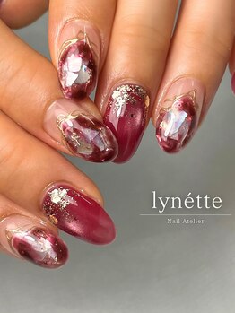 リネット(lynette)の写真/那覇市の完全マンツーマンサロン。自爪風クリアネイルで自爪育成も◎