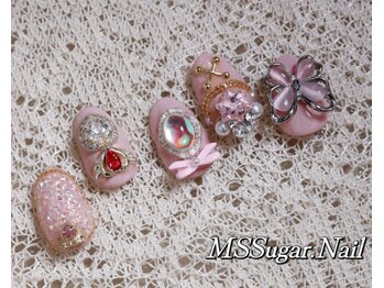 ミスシュガーネイル(MS Sugar Nail)/ジュエリー×バタフライネイル