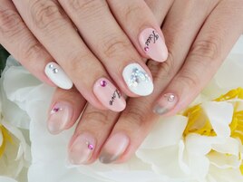 バレンタインネイル