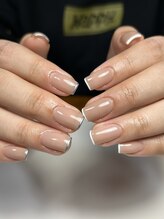 mjuk. 【ミューク】《ネイル/ワンカラー/マグネット/フィルイン》/スキニーフレンチ