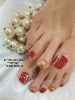 プライベート ネイルサロン マーマ(murmur)/赤デザイン