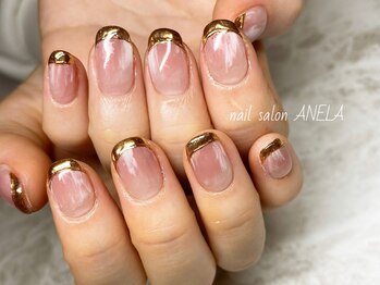アネラ(ANELA)/ミラーフレンチネイル