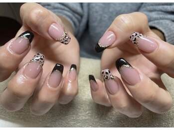 ジル 原店(JilL)/パラジェルフレンチ×レオパード