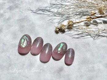 ヴィガー アンド ルックス 白金 目黒(Vigor&Looks)/キラキラネイル　ピンク