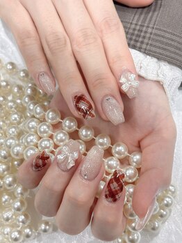 エムデコビューティ(M-DecoBeauty)/チェックネイル