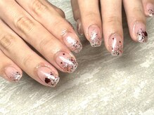 ジュリネイル(JULIE NAIL)/ラメグラ×ハート♪