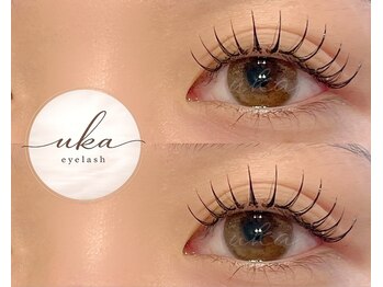 ウカ アイラッシュ(uka eyelash)/フラットラッシュ100本
