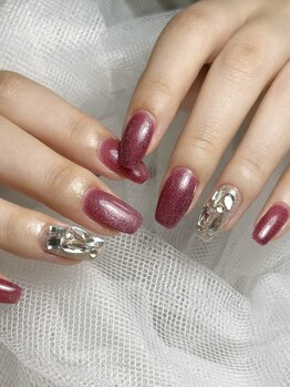 ネイルベベ(Nail bebe)/ガーリー埋めつくしネイル♪