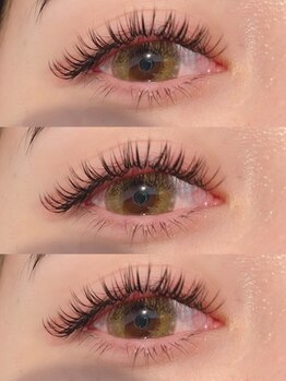 アジュメル(Ajumel)の写真/上下マツエクでぱっちりeye★しっかり盛りたい方におすすめ◎フラットラッシュ上120本下まつ毛20本　￥8000