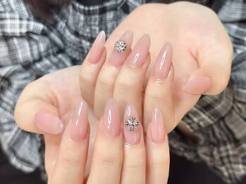ウサギネイル 新大久保店(usagi nail)/ピンクネイル