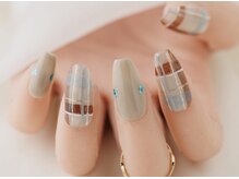 エムスラッシュ ソル センター南(M.SLASH SOL)/ポイントカラーチェックネイル