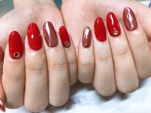 リッチネイル(Rich Nail)/パッと映える赤ネイル