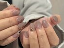 ゴールドニュアンスネイル