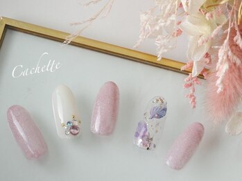 カシェット(Cachette)/押し花ネイル