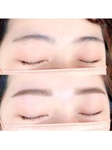 アイヨンマルゴ(EYE405)/アーチ眉から平行眉に