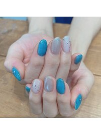 夏アート/ターコイズブルー