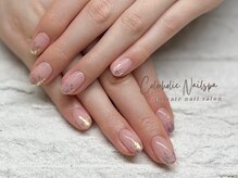 カラーホリック ネイルスパ(Colorholic Nailspa)/ワンカラー+オーロラフレーク