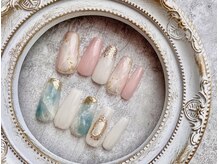 08ネイル(08 nail＆school)/大理石☆ニュアンスアート