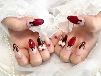 チョコフォンデュネイル